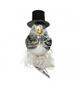NEW - Inge Glas Glass Ornament - Bird Groom